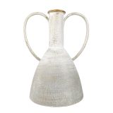 Sale Keira Metal Abstract Vase White 33c