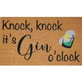 Sale Gin OClock Doormat Black 45x75cm 