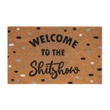 Welcome to the Shitshow Doormat Black 45