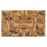 Welcome Home Doormat Black 45x75cm 