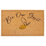 Bee our Guest Doormat Black & Yellow 45x