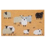 Sheep Doormat White & Grey 45x75cm 