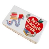 Bookworm Best Teacher Soap White & Red 1