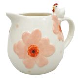Poppy Chicken Milk Jug Peach 10cm 
