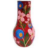 Sale Na‹ve Floral Vase Red 34cm 