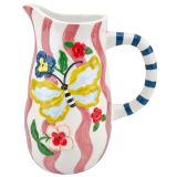 Topical Butterfly Jug Pink 22cm 