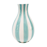 Stripe Vase Blue 18cm 