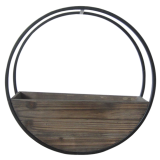 Circle Wall Planter Brown Sm 40cm 