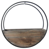 Circle Wall Planter Brown Med 49cm 