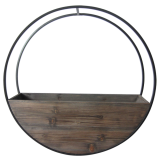 Circle Wall Planter Brown Lg 60cm 