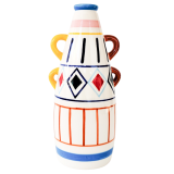 Harlequin Vase Colourful 27cm 