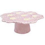 Flower Cake Stand Pink 26x10cm 