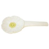 Flower Spoon Rest White 22cm 