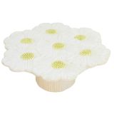 Flower Cake Stand White 26x10cm 