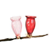 Kinkora Set of 2 Flower Clip Vases Light