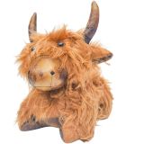 Highland Cow Door Stopper Brown 25cm 