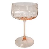 Tillie Coupe Glass Peach 16cm 