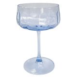 Tillie Coupe Glass Blue 16cm 