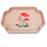 Enchanted Garden Tray Pink 35cm 