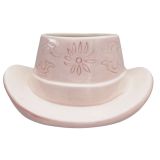Cowboy Hat Planter Pink 20cm 