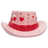 Cowboy Hat Cherry Planter Pink 20cm 