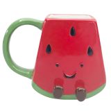 Winnie Watermelon Friends Mug Red 10cm 