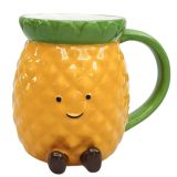 Penny Pineapple Friends Mug Yellow 10cm 