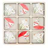 Bee Tic Tac Toe Set Red & White 17cm 