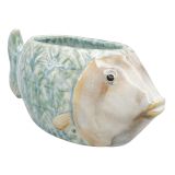 Reef Fish Planter Blue 20cm 
