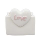 Love Vessel White & Pink 8cm 