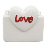 Love Vessel White & Red 8cm 