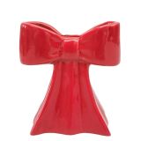 Bow Vase Red 11cm 