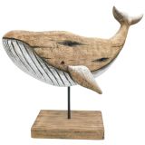 Drift Whale Table Ornament Natural 50cm 