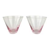 Sale Cocktail Glass Pink 9cm S/2 