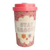 Sale Retro Floral Stay Groovy Eco Mug Co