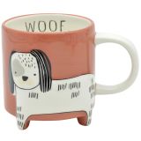 Animal Dog Mug with Legs Terracotta 10cm