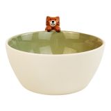 Sale Cute Cat Hanger Bowl White Green 8c