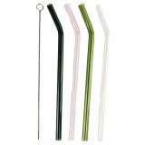 Bebe Glass Straws Colourful 20cm S/4