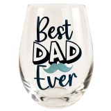 Sale Best Ever Dad Glass Navy 12cm 