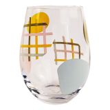 Sale Maldon Check Glass Colourful 12cm 