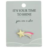 Shooting Star Memento Pin Yellow 2cm 