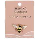 Bee Memento Pin Yellow 2cm 