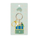Iconic Tram Keyring Green 12cm 
