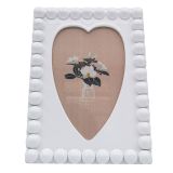 Lotti Heart Frame White 4x6 