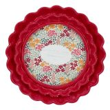 Lotti Petal Rnd Frame Red 4x4 