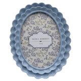 Lotti Petal Oval Frame Blue 5x7 