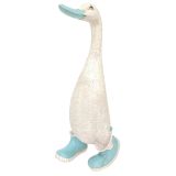 Standing Duck in Boots Ornament Blue 30c