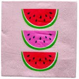 Watermelon Napkins Red & Pink 33x33cm S/