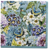 Heidi Flower Napkins Blue 33x33cm S/20