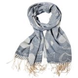 Love and Kisses Scarf Grey 